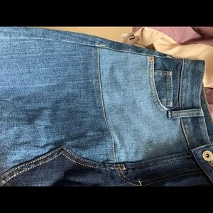 Arizona Colorblock jean skirt